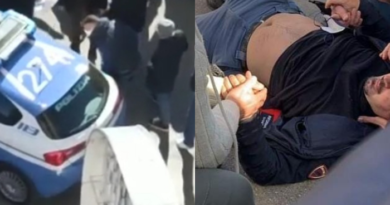 Volante della Polizia a Taranto dopo la sparatoria in viale Magna Grecia, caso Varallo con condanna ridotta in Appello