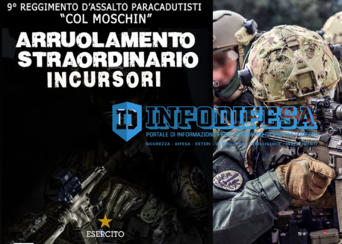 9° Reggimento d'assalto paracadutisti "Col Moschin": Arruolamento