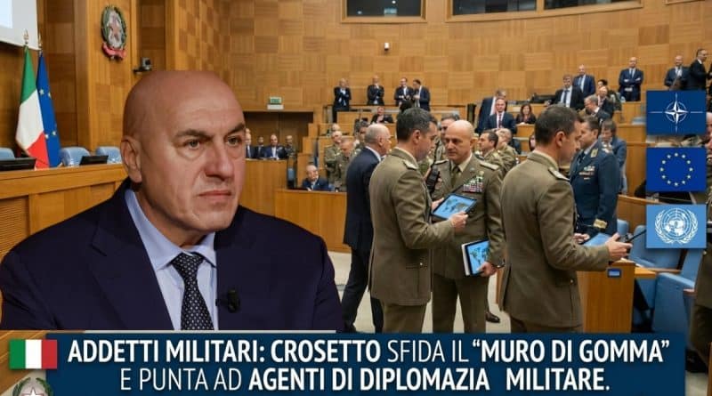 Il Ministro della Difesa Guido Crosetto illustra la riforma per il mandato quadriennale delle addettanze militari italiane nel nuovo contesto internazionale