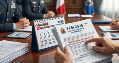 pagamento del FESI 2025 per il personale militare con indicazione delle date maggio e giugno 2026.