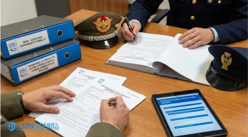Rappresentazione grafica del superamento del limite dei 5 anni per il riscatto contributi Forze dell’Ordine secondo il Messaggio INPS 981/2026.