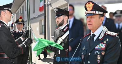 Il Ministro dell’Interno Matteo Piantedosi e il Comandante Generale Salvatore Luongo all’inaugurazione della nuova Caserma dei Carabinieri di Lodi Vecchio il 27 marzo 2026