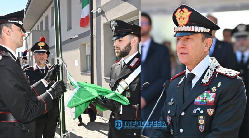 Il Ministro dell’Interno Matteo Piantedosi e il Comandante Generale Salvatore Luongo all’inaugurazione della nuova Caserma dei Carabinieri di Lodi Vecchio il 27 marzo 2026