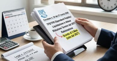 Tabella riepilogativa termini di pagamento TFS e TFR dipendenti pubblici Circolare INPS 30 del 2026
