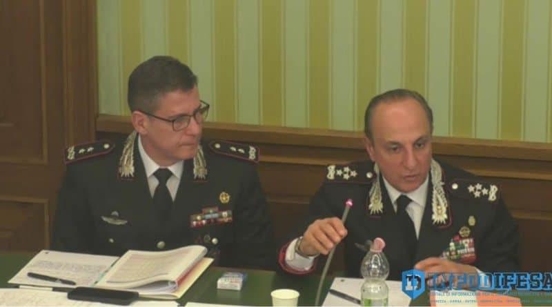 Carabinieri, audizione del generale Salvatore Luongo al Senato: linee programmatiche, organici, cyber sicurezza e bodycam