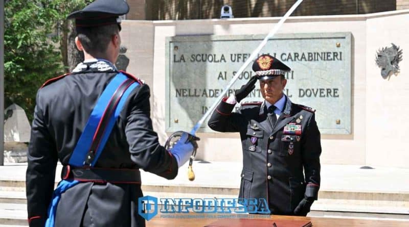 Cerimonia di giuramento di 135 Ufficiali Carabinieri a Roma nel Piazzale delle Bandiere con il Generale Salvatore Luongo