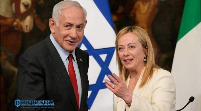 Giorgia Meloni annuncia la sospensione del rinnovo automatico del Memorandum Italia-Israele sulla cooperazione militare