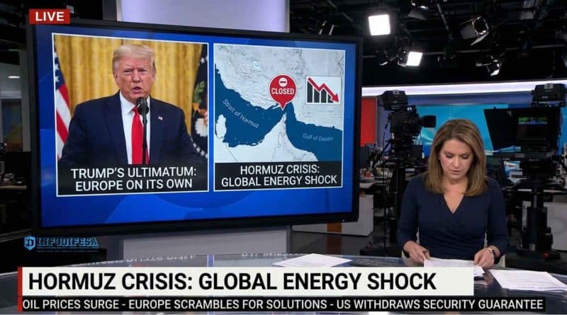 Donald Trump durante la crisi dello Stretto di Hormuz mentre l’Europa affronta l’impennata del petrolio dopo l’escalation tra Israele e Iran