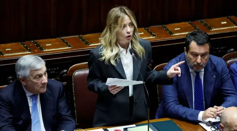 Giorgia Meloni interviene alla Camera dei Deputati il 9 aprile 2026 su difesa, sicurezza, Nato, forze dell’ordine e contrasto alla mafia