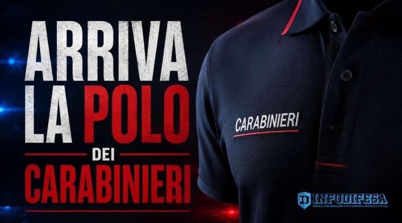 Circolare dei Carabinieri sull’introduzione della maglietta tipo polo nell’uniforme di servizio estiva al posto della camicia azzurra