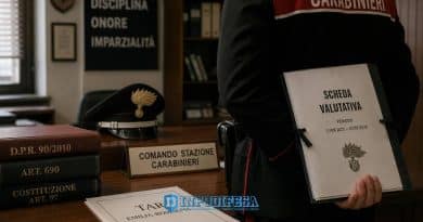 Maresciallo dei Carabinieri denuncia un episodio in caserma con un “visto” scritto a biro sulla fronte e ottiene dal TAR l’annullamento della scheda valutativa abbassata