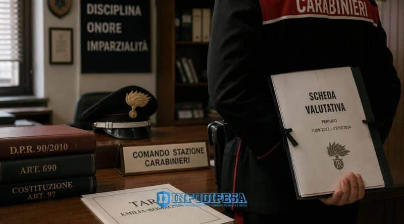 Maresciallo dei Carabinieri denuncia un episodio in caserma con un “visto” scritto a biro sulla fronte e ottiene dal TAR l’annullamento della scheda valutativa abbassata