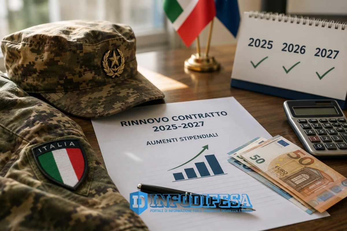 Forze Armate, cosa prevede il rinnovo contratto 2025-2027: aumenti, straordinari, licenze, FESI e trattamento alimentare per i militari in missione